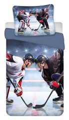 Laste voodipesukomplekt Hockey, 140×200, 2-osaline hind ja info | Beebide ja laste voodipesu | kaup24.ee