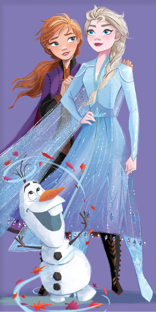 Disney Frozen Purple Rannarätik, 70x140 cm цена и информация | Rätikud, saunalinad | kaup24.ee