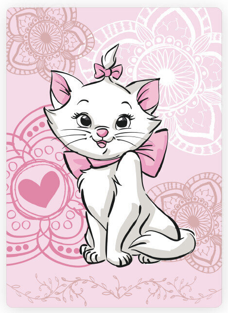 Disney Marie cat Aristocats Polar Pleed, 100x140 cm цена и информация | Voodikatted, pleedid | kaup24.ee