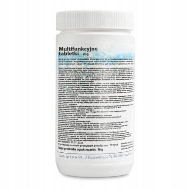 Multifunktsionaalsed tabletid, 20g, 1kg hind ja info | Basseini puhastusvahendid | kaup24.ee