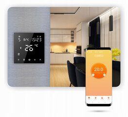 Zigbee-toatermostaat TUYA 3A Black PRO2 цена и информация | Нагревательные коврики для пола и зеркал | kaup24.ee