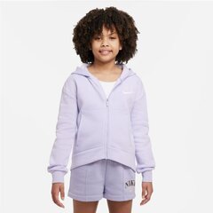 Nike džemper tüdrukutele Sportswear Club Fleece Jr. DC7118-536, lilla цена и информация | Свитеры, жилетки, пиджаки для девочек | kaup24.ee