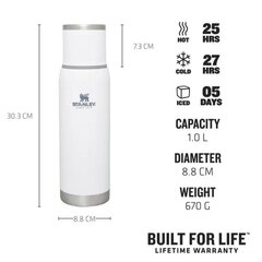 Termoss The Adventure To-Go Bottle 1L white цена и информация | Термосы, термокружки | kaup24.ee