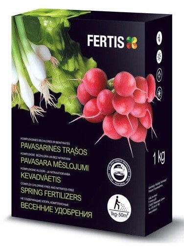 Kevadine kompleksväetis Fertis, ilma kloori ja nitraatideta, 1 kg цена и информация | Kuivväetised | kaup24.ee