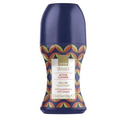 Meeste rulldeodorant Avon Active Cleanse, 50ml hind ja info | Deodorandid | kaup24.ee
