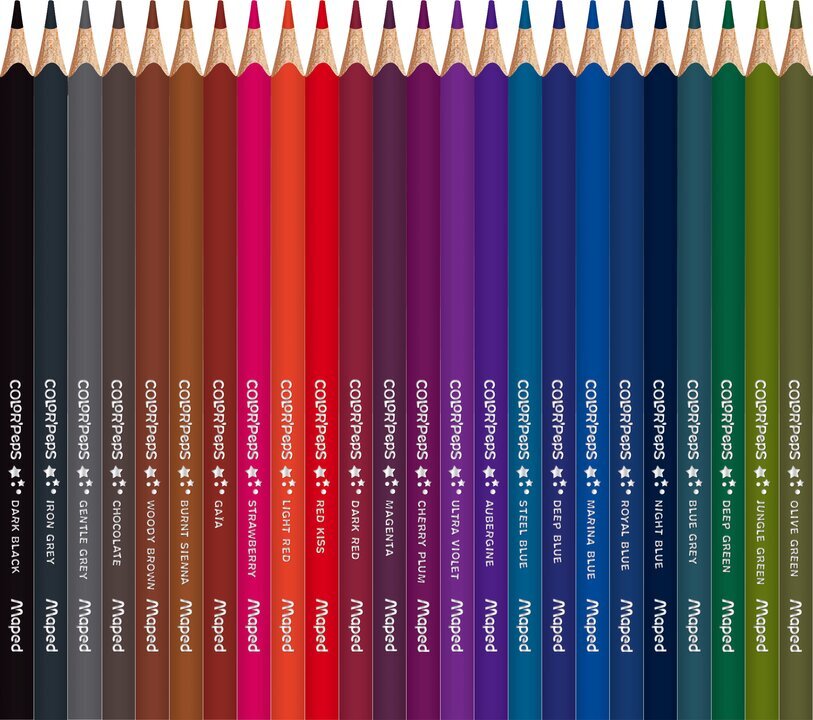 Värvipliiats Maped ColorPeps Star 72tk hind ja info | Kunstitarbed, voolimise tarvikud | kaup24.ee