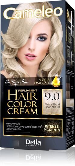 Püsivärv Delia Cameleo HCC Omega+ nr 9.0 Natural Blond hind ja info | Juuksevärvid | kaup24.ee