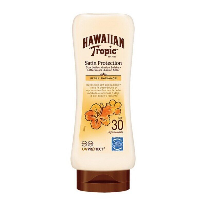 Päikesekreem Satin Protection Ultra Radiance Hawaiian Tropic, 180 ml цена и информация | Päikesekreemid | kaup24.ee