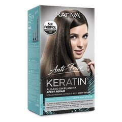 Выравнивающее капиллярное средство Keratin Anti-frizz Post Kativa (3 pcs) цена и информация | Маски, масла, сыворотки | kaup24.ee