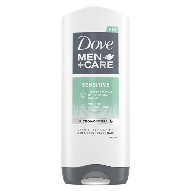 Dušigeel 3-1 Dove Care Sensitive, 250 ml цена и информация | Dušigeelid, õlid | kaup24.ee