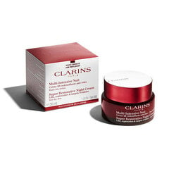 Öökreem küpsele ja väga kuivale nahale Clarins Paris Super Restorative Night Cream, 50 ml цена и информация | Кремы для лица | kaup24.ee