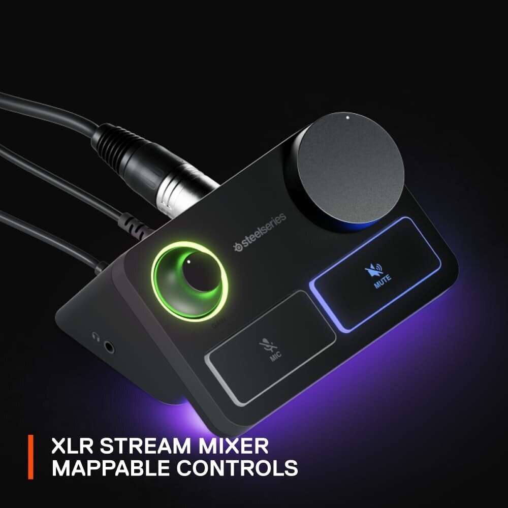 SteelSeries Alias Pro juhtmega kondensaatormikrofon (must) |USB/XLR цена и информация | Mikrofonid | kaup24.ee