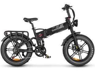Электровелосипед SAMEBIKE RS-A02, черный, 1000Вт, 17Ач цена и информация | Электровелосипеды | kaup24.ee