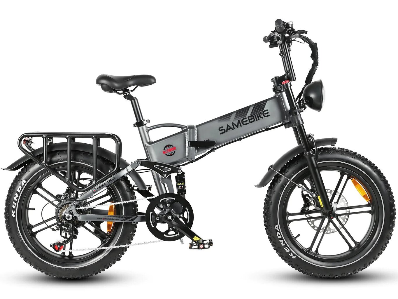 Elektrijalgratas SAMEBIKE RS-A02, hall, 1000W, 17Ah цена и информация | Elektrirattad | kaup24.ee