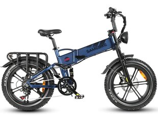 Электровелосипед SAMEBIKE RS-A02, синий, 1000Вт, 17Ач цена и информация | Электровелосипеды | kaup24.ee