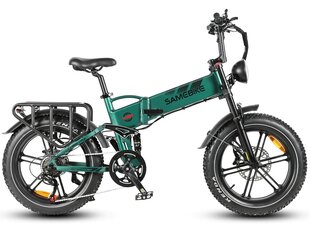 Электровелосипед SAMEBIKE RS-A02, зеленый, 1000Вт, 17Ач цена и информация | Электровелосипеды | kaup24.ee