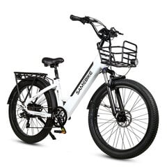 Elektrijalgratas Samebike RS-A01, 26", valge hind ja info | Elektrirattad | kaup24.ee