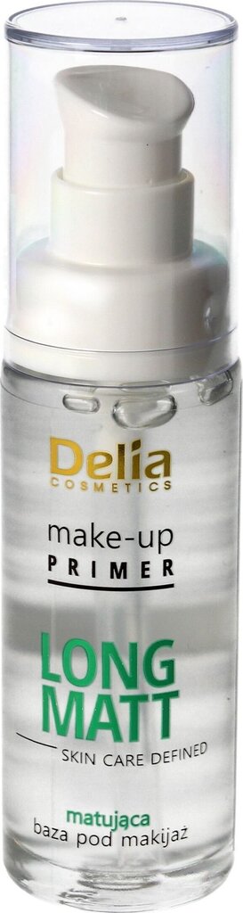 Jumestuskreem Delia Make-Up Primer Clear Base Matt finish, 30 ml цена и информация | Jumestuskreemid, puudrid | kaup24.ee