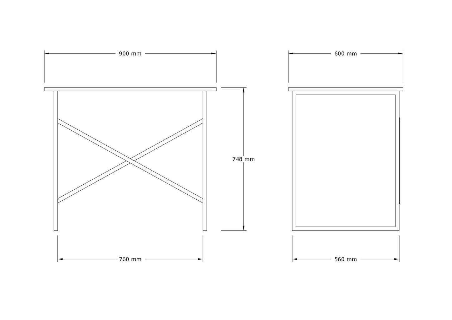 Õppelaud, Asir, 90x76x56 cm, hall hind ja info | Arvutilauad, kirjutuslauad | kaup24.ee