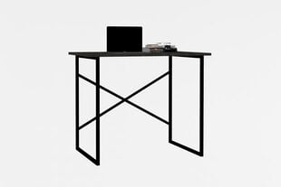 Письменный стол Asir, 90x76x56 см, черный/белый цена и информация | Компьютерные, письменные столы | kaup24.ee