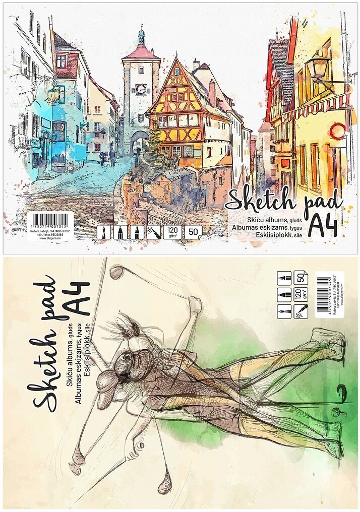 Visandivihik, A4, 50 lehte цена и информация | Vihikud, märkmikud ja paberikaubad | kaup24.ee