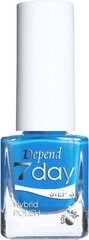 Küünelakk Depend 7 Day Hybrid Polish 5ml, Balmy Blue цена и информация | Лаки для ногтей, укрепители для ногтей | kaup24.ee