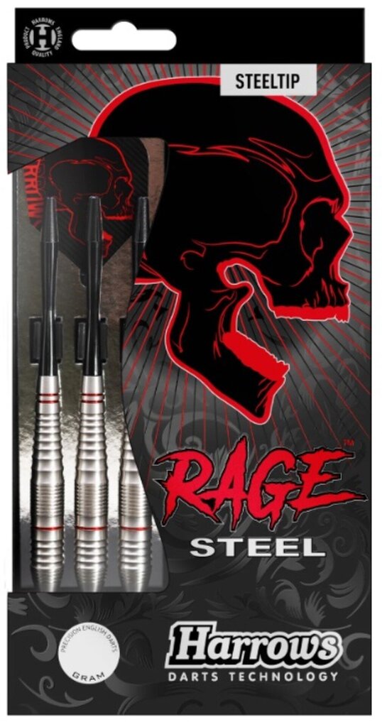 Noolemängu komplekt Harrows Darts Steeltip Rage, 3x24g цена и информация | Noolemängud | kaup24.ee