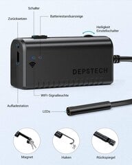 Эндоскопическая камера Depstech WF010, со световым эндоскопом, Wi-Fi цена и информация | Камеры видеонаблюдения | kaup24.ee