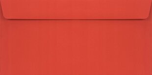 Koperty DL Burano Rosso Scarlatto czerwone - 25szt  DL HK Burano Rosso Scarlatto czerwona 90g цена и информация | Конверты, открытки | kaup24.ee