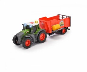 Транспортное средство: трактор FARM Fendt с прицепом 26 см цена и информация | Игрушки для мальчиков | kaup24.ee