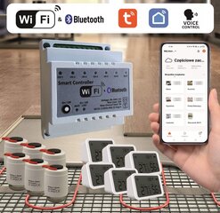 WiFi põrandakütte komplekt Smart Track, 6 ahelat hind ja info | Põrandaküte | kaup24.ee