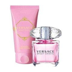 Naiste kosmeetikakomplekt Versace Bright Crystal EDT: Tualettvesi EDT 30 ml + Ihupiim 50 ml hind ja info | Naiste parfüümid | kaup24.ee