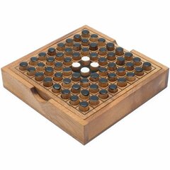 Flip It (Go, Reversi, Othello) – Reisisuuruses puidust lauamäng цена и информация | Настольные игры, головоломки | kaup24.ee