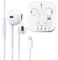 Juhtmega Bluetooth kõrvaklapid Beats Apple iPhone 13 Pro Max/12/11/X/XR/XS/7/7 Plus/8/8+ Lightning + EarPods mikrofon USB-C pistikuga valge hind ja info | Kõrvaklapid | kaup24.ee