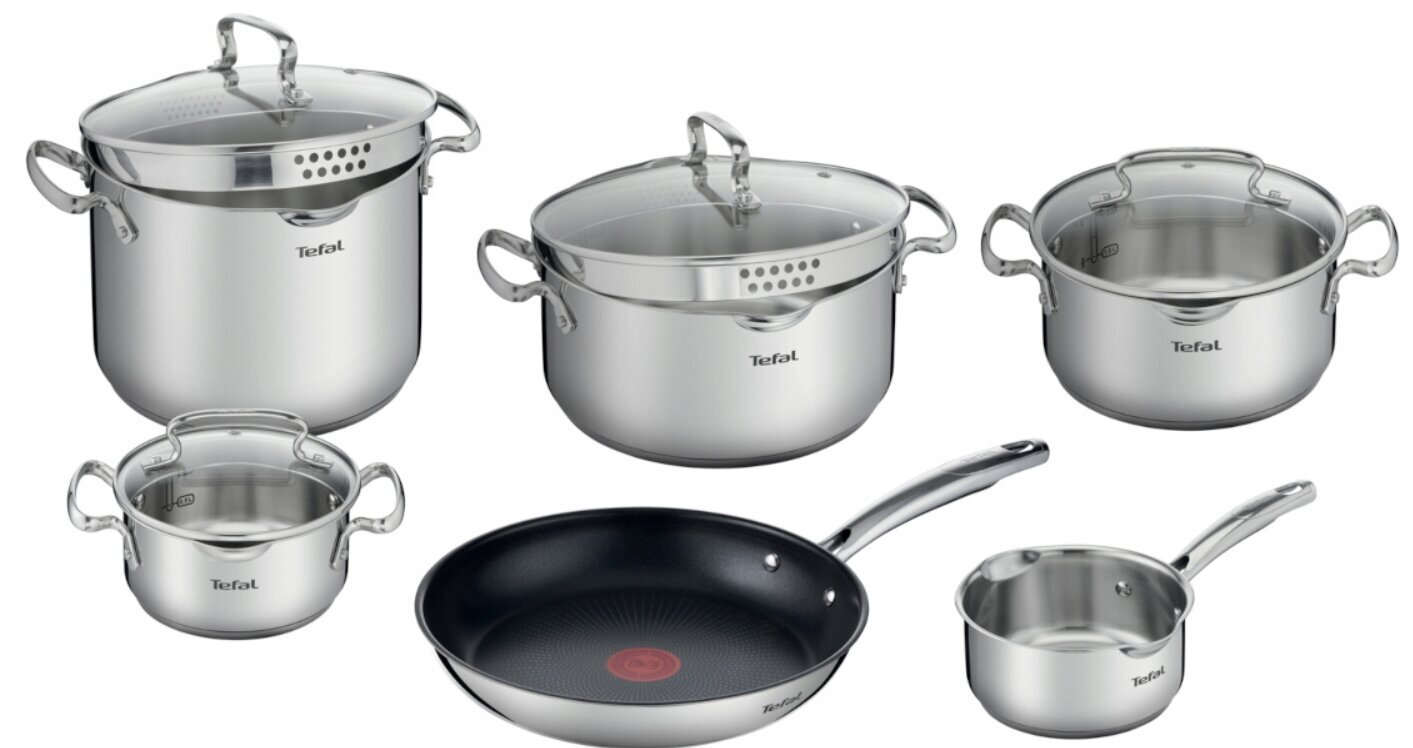 Tefal pottide ja pannide komplekt Nordica Duetto+ G732SA55, 26 osa hind ja info | Potid ja kiirkeedupotid | kaup24.ee