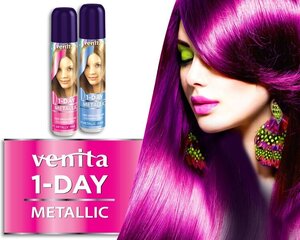 Pihustatav ajutine juuksevärv Venita 1-Day Color Morska Fala, 50ml цена и информация | Краска для волос | kaup24.ee