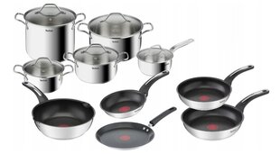 Tefal pottide ja pannide komplekt Intuition Emotion A702SC85, 15 tk hind ja info | Potid ja kiirkeedupotid | kaup24.ee