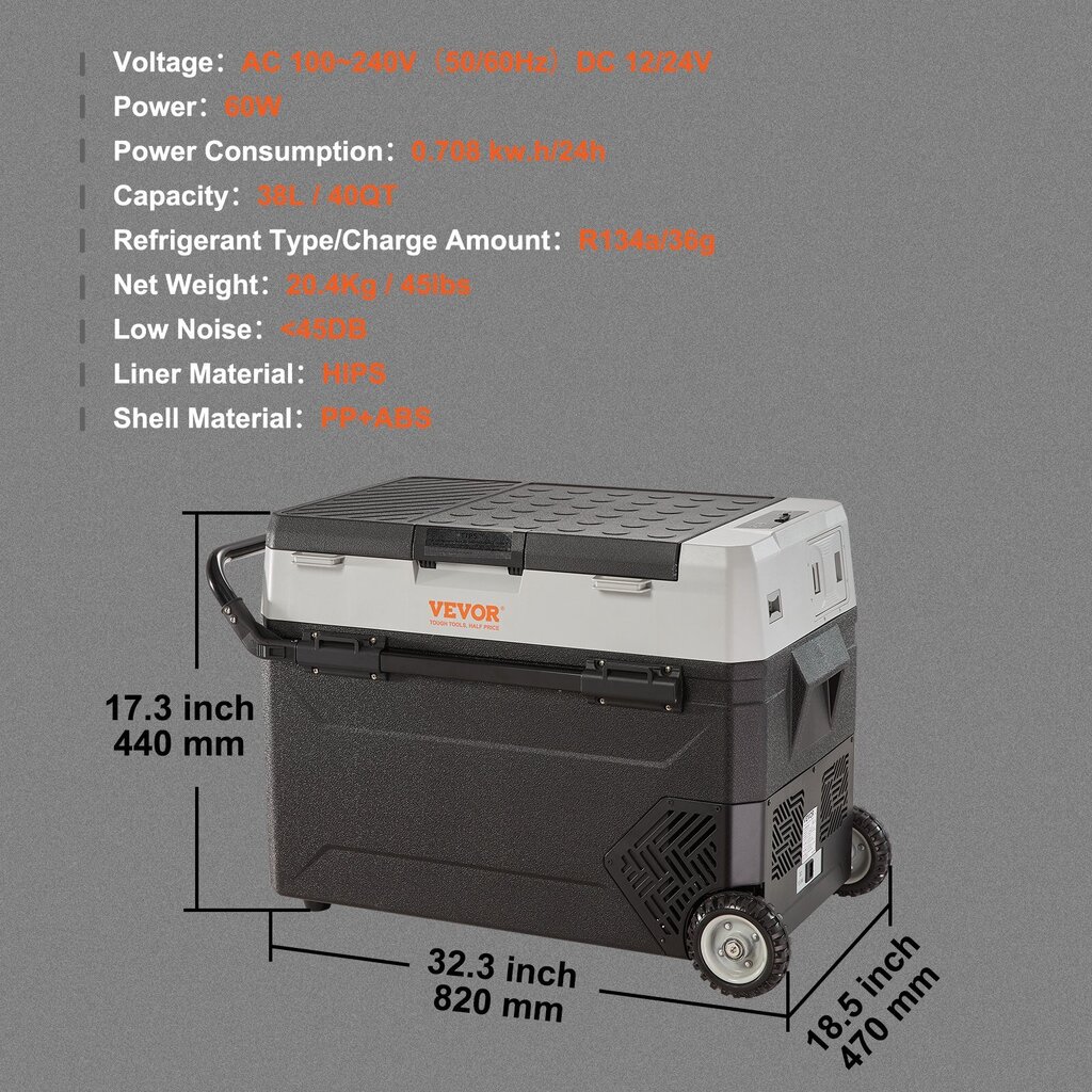 Vevor J38 hind ja info | Autokülmikud | kaup24.ee