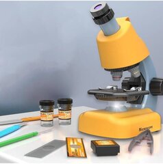 Mikroskoop koos tarvikutega ümbrises цена и информация | Развивающие игрушки | kaup24.ee
