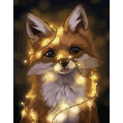 Numbrite järgi joonistuskomplekt Fox, 40 x 50cm цена и информация | Живопись по номерам | kaup24.ee