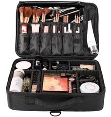 Косметичка-чемодан Perf, чёрная цена и информация | Косметички, косметические зеркала | kaup24.ee