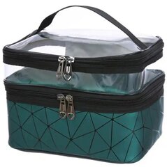 Косметичка- чемодан Perf, зеленая цена и информация | Косметички, косметические зеркала | kaup24.ee