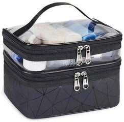Косметичка-чемодан Perf, чёрная цена и информация | Косметички, косметические зеркала | kaup24.ee