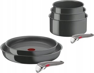 Pottide ja pannide komplekt Tefal Ingenio Renew L2609502 L2609402, 7 osa цена и информация | Кастрюли, скороварки | kaup24.ee