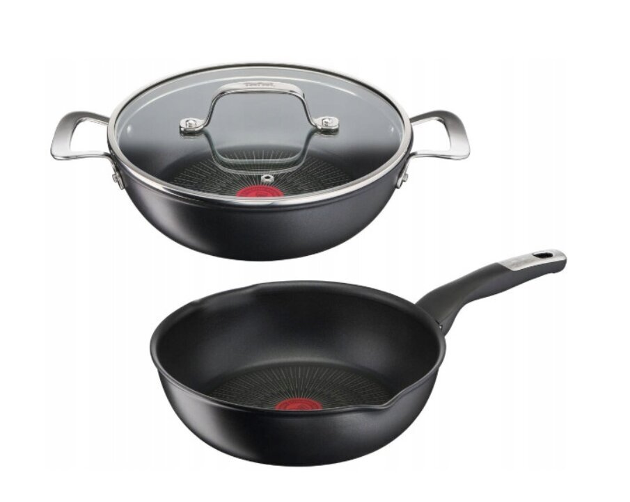 Pannikomplekt Tefal Unlimited G2557572 G2557172, 22/26 cm, 3 osa hind ja info | Pannid | kaup24.ee