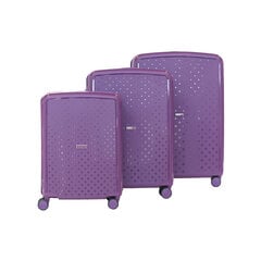 Набор дорожных сумок ALEZAR Lux #3 шт., фиолетовый цена и информация | Чемоданы, дорожные сумки | kaup24.ee