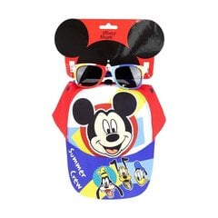 Детская кепка Mickey Mouse, солнечные очки (51 cм) цена и информация | Шапки, перчатки, шарфы для девочек | kaup24.ee