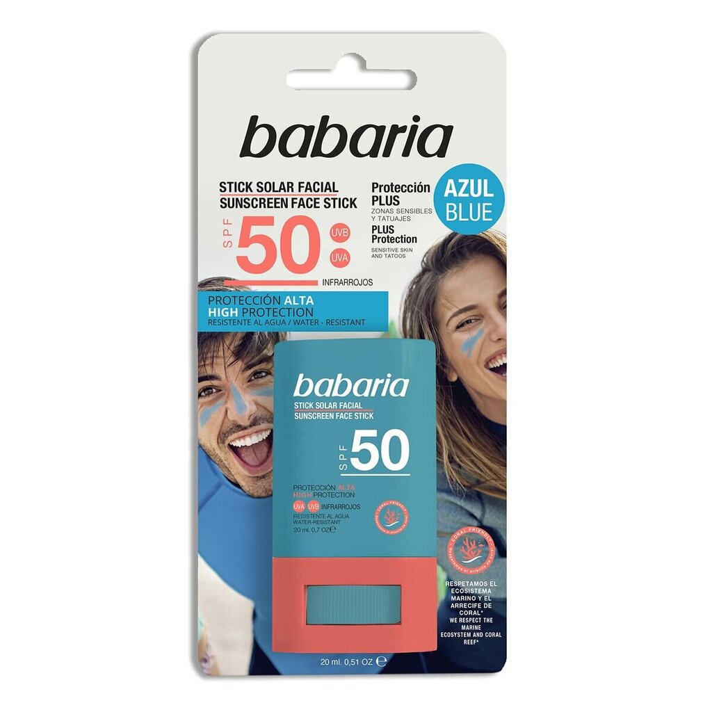 Päikesekreem näole Babaria Spf 50, 20 ml hind ja info | Päikesekreemid | kaup24.ee