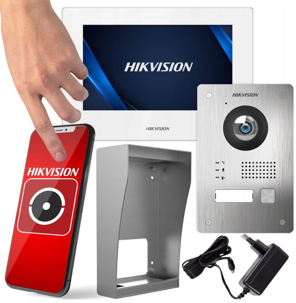 Video-sideside komplekt, Hikvision Kit-D2-Pl703-W hind ja info | Fonolukud | kaup24.ee