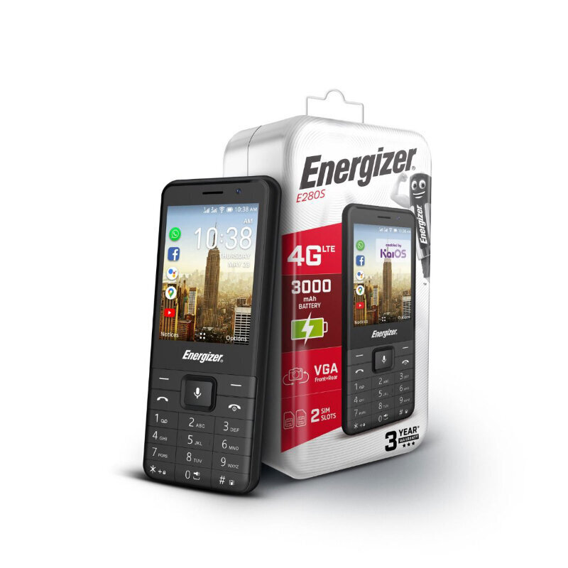 Energizer E280S Black цена и информация | Telefonid | kaup24.ee